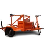 Carretinha para Transporte de Bobina Laranja