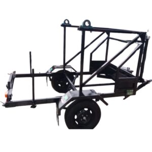 Carretinha para Transporte de Bobina Preta