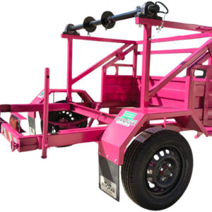 Carretinha para Transporte de Bobina Rosa Pink